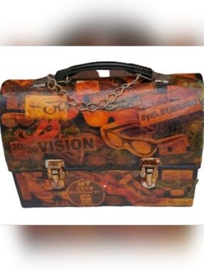 1970s Decoupage lunchbox bag‎